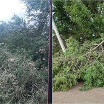 На западе Оренбургской области бушует шторм