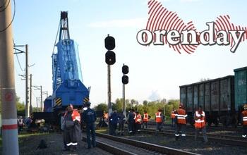 В Оренбурге на месте ЧП со сходом вагонов идут восстановительные работы