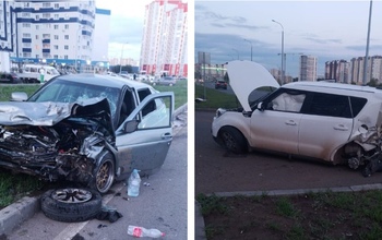 В Оренбурге на улице Рокоссовского три человека получили травмы в результате ДТП