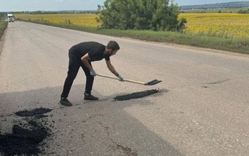 Ремонт «по - оренбургски». «Дорогу смерти» начали латать