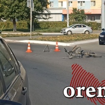 В Оренбурге на пр. Дзержинского сбили школьника-велосипедиста