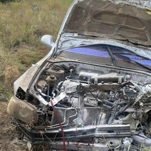 19-летний водитель под Домбаровкой опрокинул «Хендай Акцент»