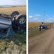 В Оренбургской области водитель Land Cruiser погиб на сельской дороге 