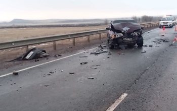 В Оренбургской области в ДТП на трассе пострадали шесть человек