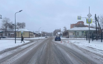 В Оренбурге пенсионер на Kia Rio сбил на «зебре» девушку