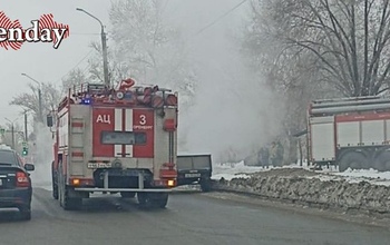 В Оренбурге на дороге дотла сгорела машина