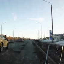 В Оренбурге сподобились залатать ямы на Загородном шоссе