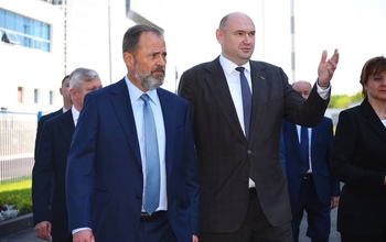 Евгений Солнцев совместно с Игорем Комаровым посетили Академию настольного тенниса России 