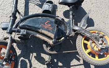 В Сорочинске девятилетний ребенок на электровелосипеде без тормозов влетел под автомобиль