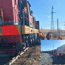 В Орске локомотив сошел с рельсов