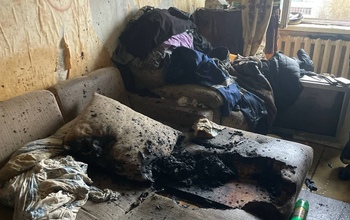 В Оренбурге из-за курения произошёл пожар в многоэтажке