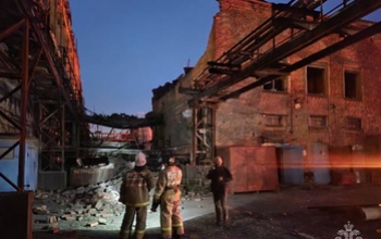 Крупный пожар на орском заводе 