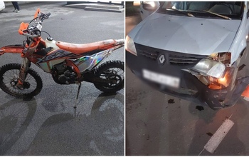 В Оренбургском районе 17-летний мотоциклист и автоледи не поделили дорогу