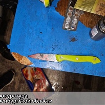 В Оренбуржье мужчина был убит ударами ножа в шею и лицо во время застолья  (18+)