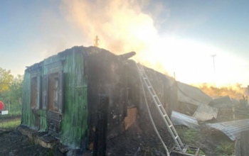 В Переволоцком районе сгорел нежилой дом вместе с 80-летней женщиной (18+)