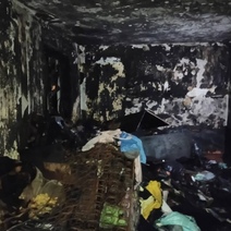 В Оренбурге во время пожара в многоквартирном доме спасли двух мужчин