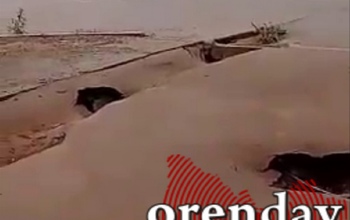 В Оренбурге в проезде Знаменском провалился тротуар