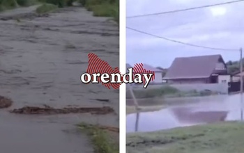 После ливня село Приютово превратилось в маленькую 