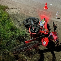 В Бузулуке подросток на питбайке посреди ночи протаранил ВАЗ