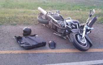 В Оренбуржье дорогу не поделили ВАЗ и Harley-Davidson