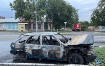 В Оренбуржье за последние сутки сгорели два автомобиля