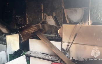 На улице Шевченко в Оренбурге вспыхнул пожар в одном из магазинов