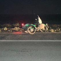 В Оренбуржье мужчина допустил опрокидывание мотоцикла с люлькой