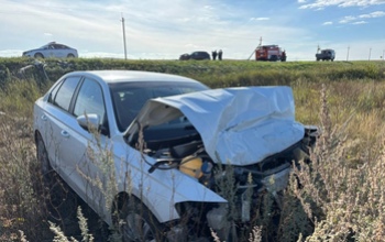 Лобовое столкновение под Кувандыком: трое человек доставлены в больницу