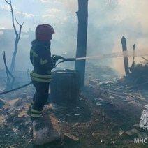 В Оренбурге в СНТ «Урал» сгорели 4 дачных домика 