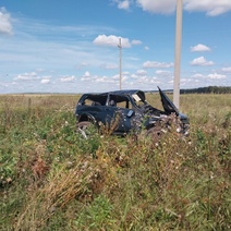 В Пономаревском районе автоледи съехала в кювет