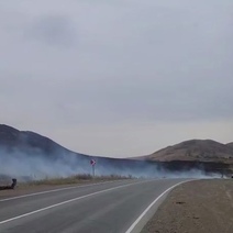 Под Медногорском площадь ландшафтного пожара увеличилась до 500 га