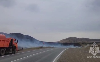 Под Медногорском площадь ландшафтного пожара увеличилась до 500 га