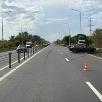 Стали известны подробности ДТП на Загородном шоссе, где дорогу не поделили ВАЗ и трактор