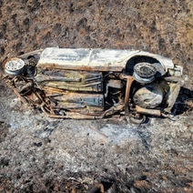 В Саракташском районе автомобиль после ДТП сгорел вместе с водителем (18+)