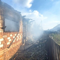 В Бузулукском районе во время пожара в жилом доме пострадал его владелец