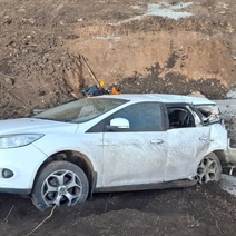 В Оренбуржье на участке дороги, где идет ремонт, пострадали дети 4 и 6 лет