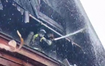 В Оренбурге одновременно произошли два пожара