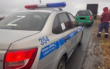 Под Бузулуком автоинспекторы помогли водителю, который не мог продолжить путь из-за разрядившегося аккумулятора