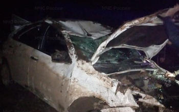 В Красногвардейском районе автомобиль съехал в кювет, есть пострадавший