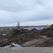 Под Сорочинском почти месяц не могут потушить тлеющую лузгу