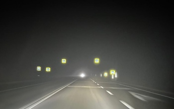 Трассу Оренбург-Соль-Илецк накрыло туманом