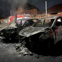 В Оренбургском районе сгорели два автомобиля