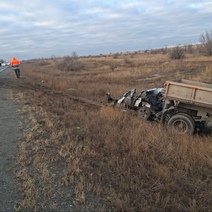 В Оренбуржье 44-летний водитель погиб в столкновении с КАМАЗом 