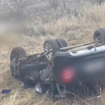 Под Оренбургом произошло второе за сутки опрокидывание авто