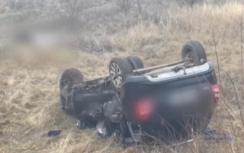 Под Оренбургом произошло второе за сутки опрокидывание авто