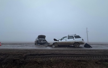 В утреннем тумане под Оренбургом произошло смертельное ДТП