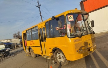 В Соль-Илецке произошло ДТП с участием школьного автобуса