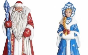 В Оренбурге в сквере у Дома Советов установят огромные фигуры Деда Мороза и Снегурочки