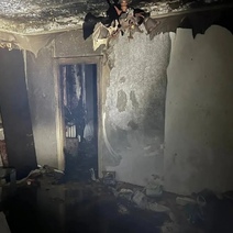 В Орске во время пожара в квартире пострадала женщина