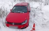 Под Кувандыком пенсионер за рулем Volkswagen Polo слетел в кювет